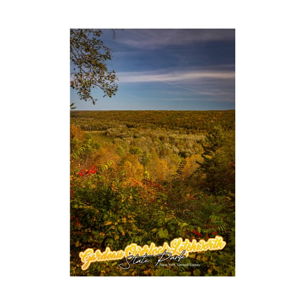 Gardeau Overlook Letchworth State Park New York by Gestalt Imagery