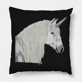 Unicorn Magic, Pure and True- Teal Pillow