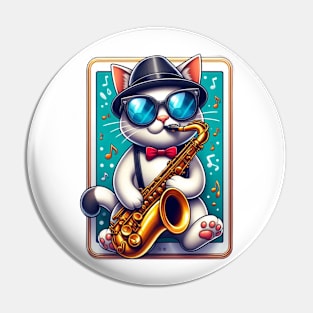 Jazz Cat Pin