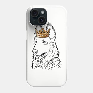 Belgian Laekenois Dog King Queen Wearing Crown Phone Case