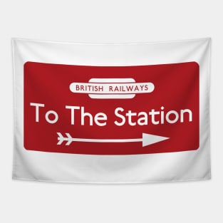 To The Station Tapestry