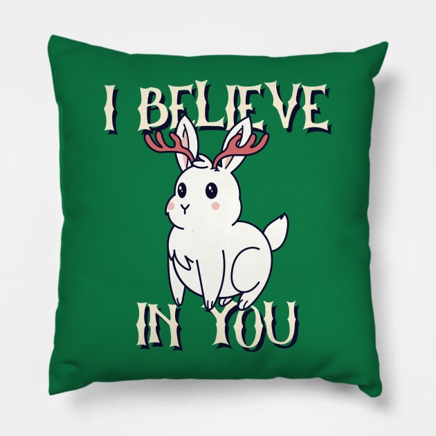 I Believe In You Pillow by ZB Designs