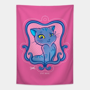 Blue Cat Tapestry