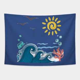 Summer and Sea Tapestry