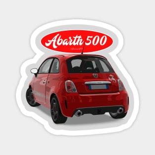 ABARTH 500 Red Scorpion Back Magnet