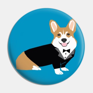 Tuxedo Corgi Pin