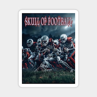 Skull of Football Magnet