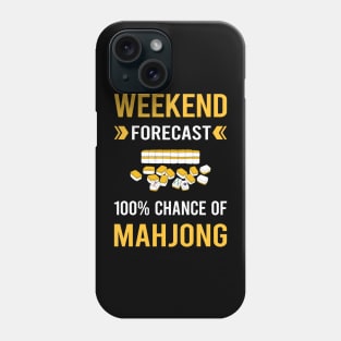 Weekend Forecast Mahjong Majong Mah Jong Mah Jongg Phone Case