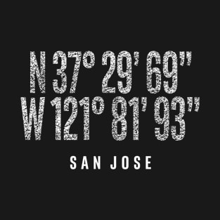 San Jose US City Distressed Cooridinate T-Shirt