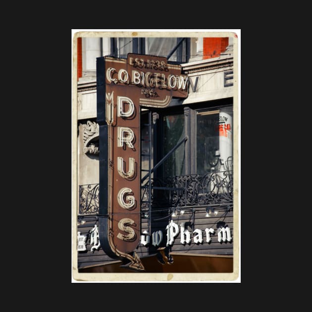 Drugstore in the West Village - Kodachrome Postcards by Reinvention