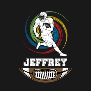 Jeffrey Birthday Football Ball T-Shirt