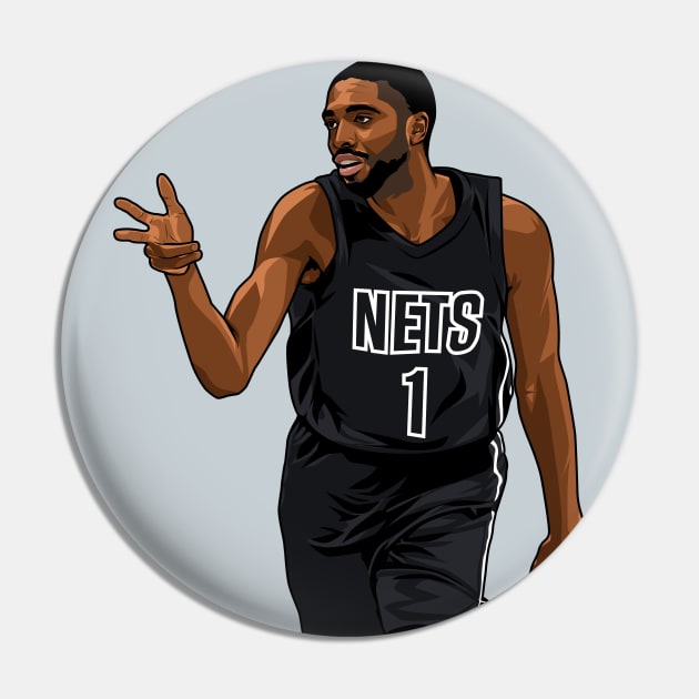 Mikal Bridges Pin by origin illustrations