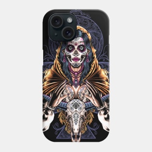 Great Dia De Los Muertos Illustration 3 Phone Case