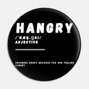 Word Hangry Pin