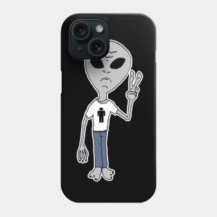 Friendly Funny Peace Alien Phone Case