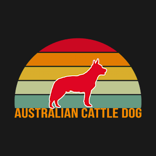 Australian Cattle Dog Vintage Silhouette T-Shirt