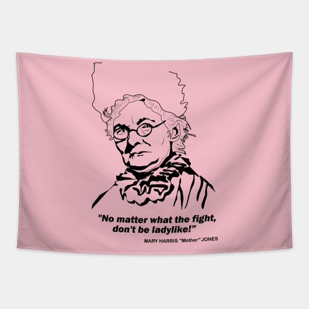 Mother Jones Quote Tapestry by Voices of Labor