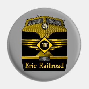 1950s Erie Railroad Locomotive Advertising Graphic Pin