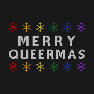 Merry Queermas Ugly Sweater (Rainbow) T-Shirt