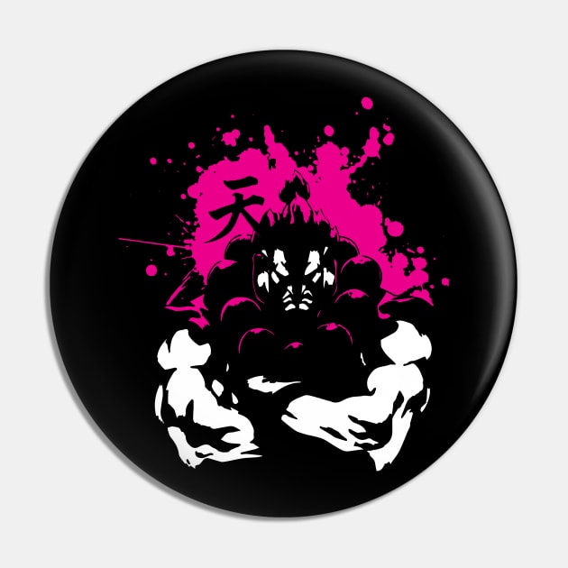 AKUMA, Street Fighter Shirt, Fighting Games, Demon, Gouki, Graphic TEE Pin by waveformUSA