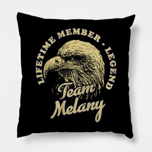 Melany Name - Lifetime Member Legend - Eagle Pillow