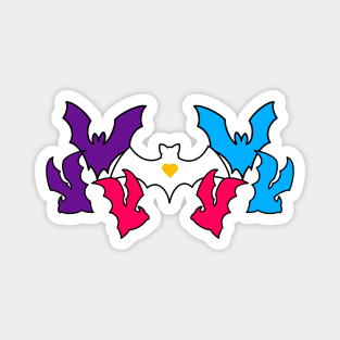 Pride Bats Polyamorous Magnet