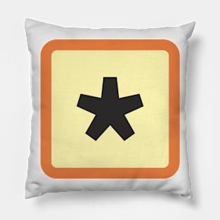 Typographic Star Pillow