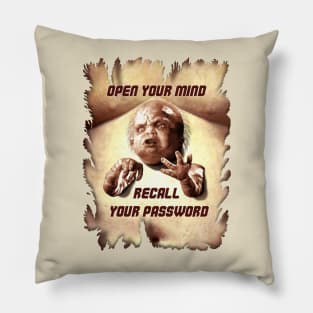 Total Recall (1990) Kuato: "OPEN YOUR MIND. RECALL YOUR PASSWORD" Pillow