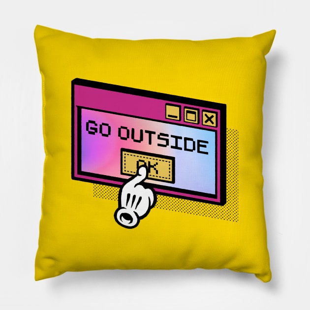 Go outside Pillow by Azafran