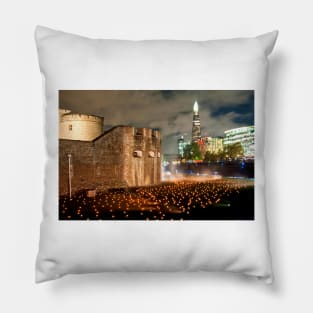 Tower of London Beyond The Deepening Shadow Pillow