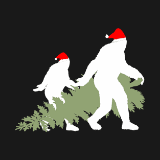 Funny Xmas Bigfoot and Sasquatch T Shirts T-Shirt