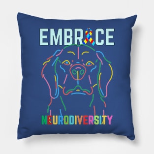 EMBRACE NEURODIVERSITY DOG LOVER Pillow