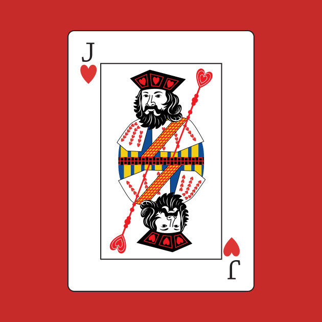 Jack Of Hearts Playing Card by SWON Design