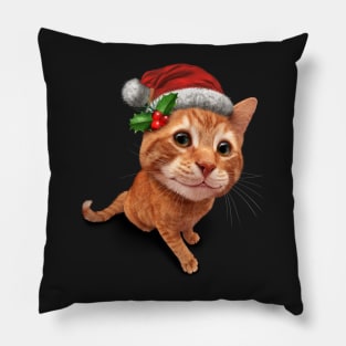 Cute Christmas Cat Pillow