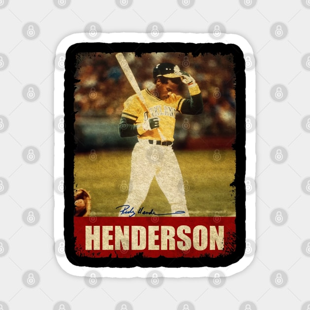 Rickey Henderson - NEW RETRO STYLE Magnet by FREEDOM FIGHTER PROD