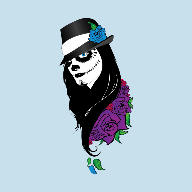 Sugar Skull Art by BlackPawCanvas