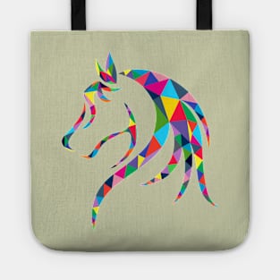 Geometric Horse Tote