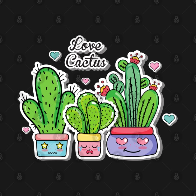 Small Cactus Lover - Love Cactus by gronly