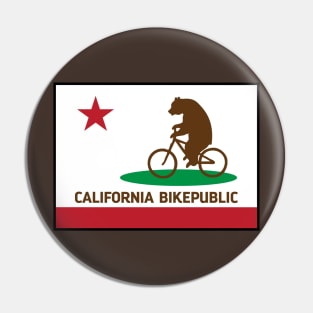 California Bike Flag Pin