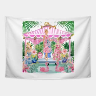 Party in pink cabana Tapestry