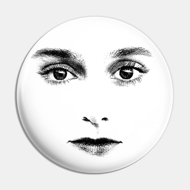 Sinead O'Connor / Minimal Style Aesthetic Design Pin by DankFutura