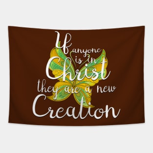 Scripture New Creation Butterfly Tapestry