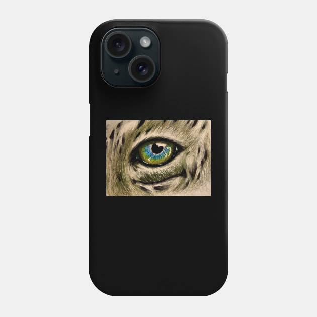 Leopard’s Eye Phone Case by Saquanarts