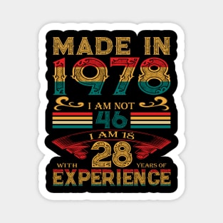 Made in 1978 Magnet