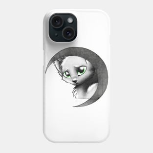 Cat & Moon Phone Case