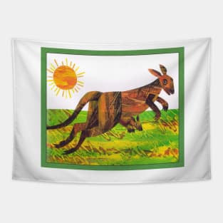 eric carle - carleeric kangeroo sj artfond Tapestry