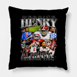 Derrick Henry College Vintage Bootleg Pillow