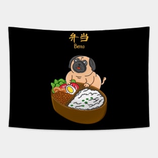 Pug and Bento Tapestry