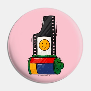 Smile on film Pin