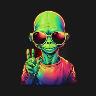 Cool Alien - we come in peace, chill! T-Shirt